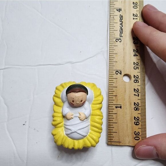 Fisher Price Nativity Baby Jesus In Manger Replacement 2000's - Picture 2 of 4